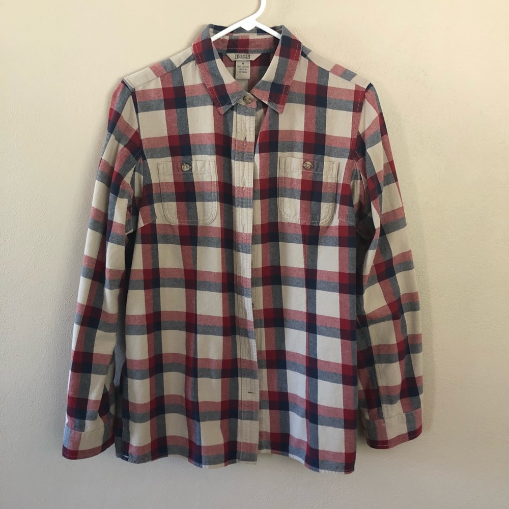 Duluth Trading Company button down shirt.